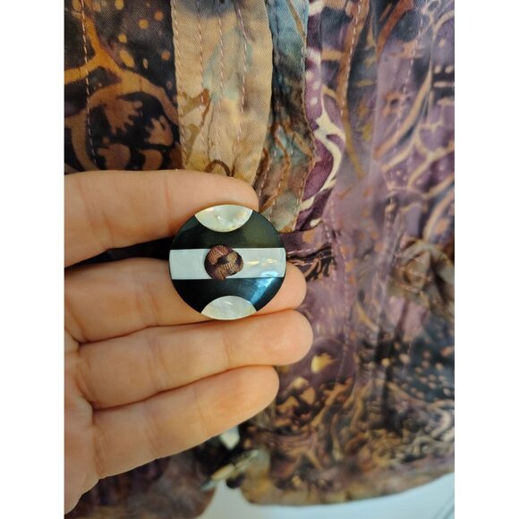 Frivolous La Blend 1X Women's Vest, Art to Wear Lagenlook, Handmade Rayon - Picture 5 of 11